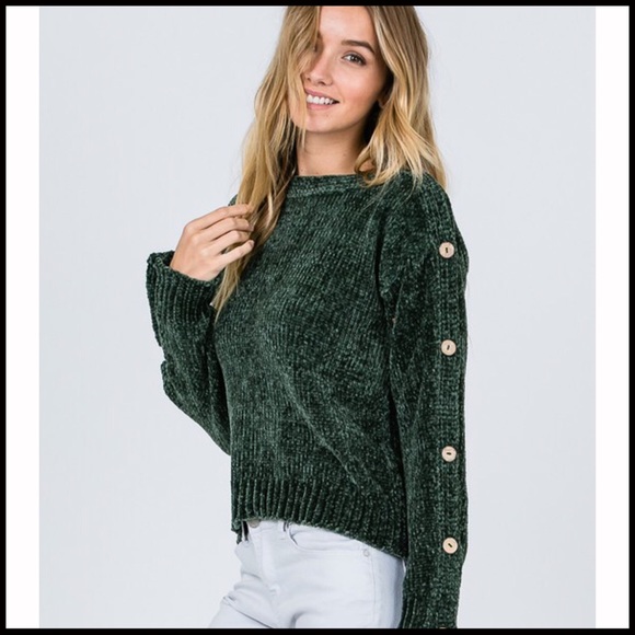 Off-the-Shoulder Chenille - Picture 3 of 5